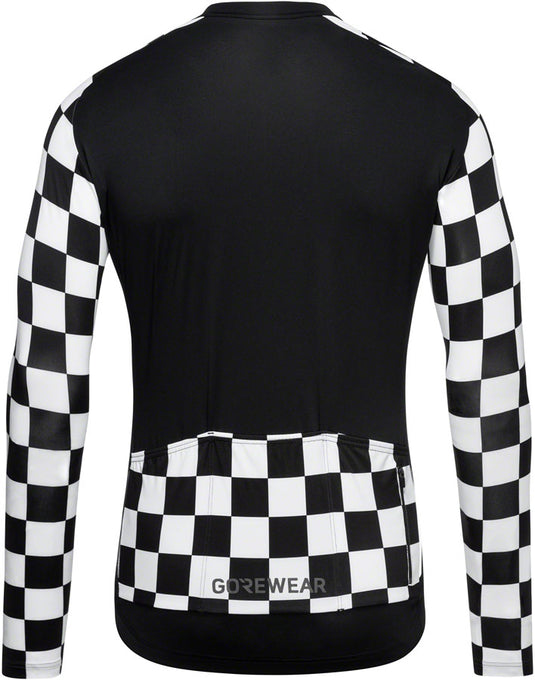 GORE Torrent Jersey - Long Sleeve, Black/White, Men's, X-Large