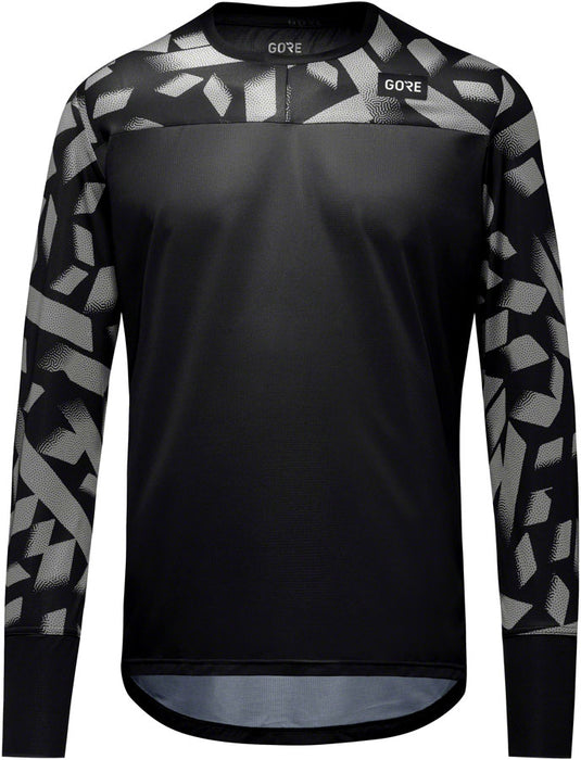 Gorewear Trail KPR Daily Long Sleeve Jersey - Black/Lab Gray, Men's, Medium