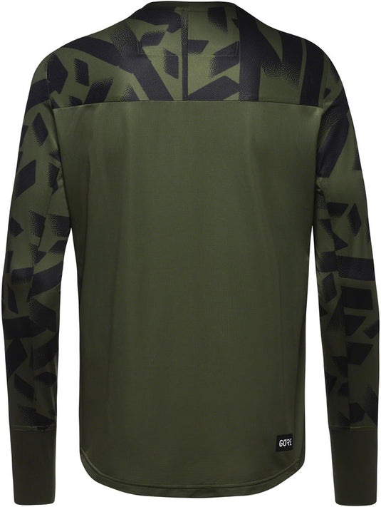 Gorewear Trail KPR Daily Long Sleeve Jersey - Utility Green/Black, Men's, X-Large