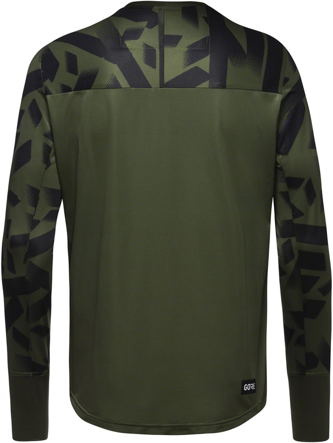 Load image into Gallery viewer, GORE Trail KPR Daily Long Sleeve Jersey - Utility Green/Black, Men&#39;s, Small
