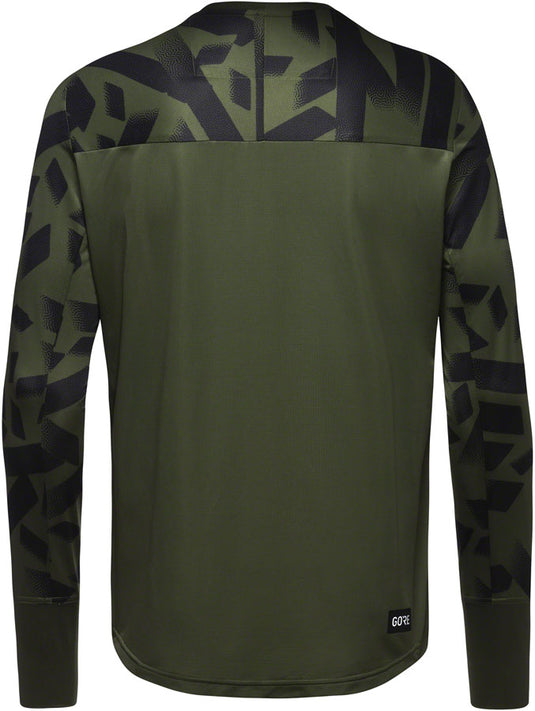 Gorewear Trail KPR Daily Long Sleeve Jersey - Utility Green/Black, Men's, Small