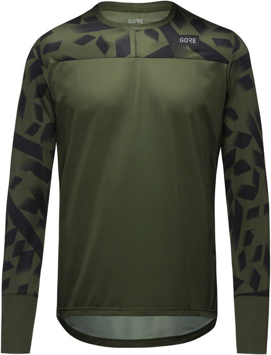 Gorewear Trail KPR Daily Long Sleeve Jersey - Utility Green/Black, Men's, Large