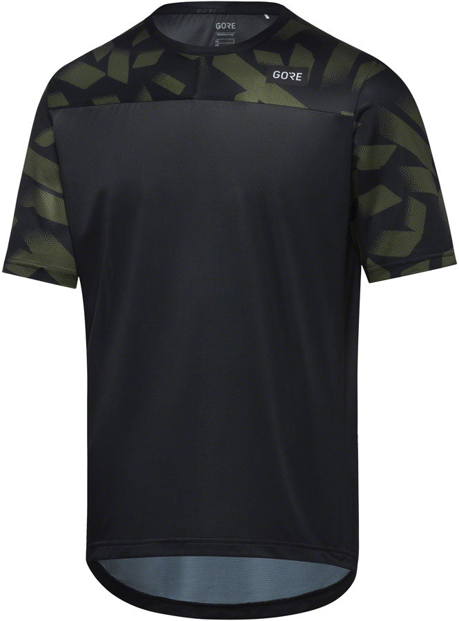 Load image into Gallery viewer, Gorewear Trail KPR Daily Jersey - Black/Green, Men's, Small
