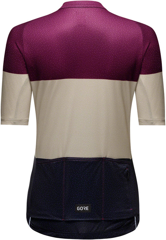 GORE Spirit Stripes Jersey - Purple/Beige, Women's, Large 12/14