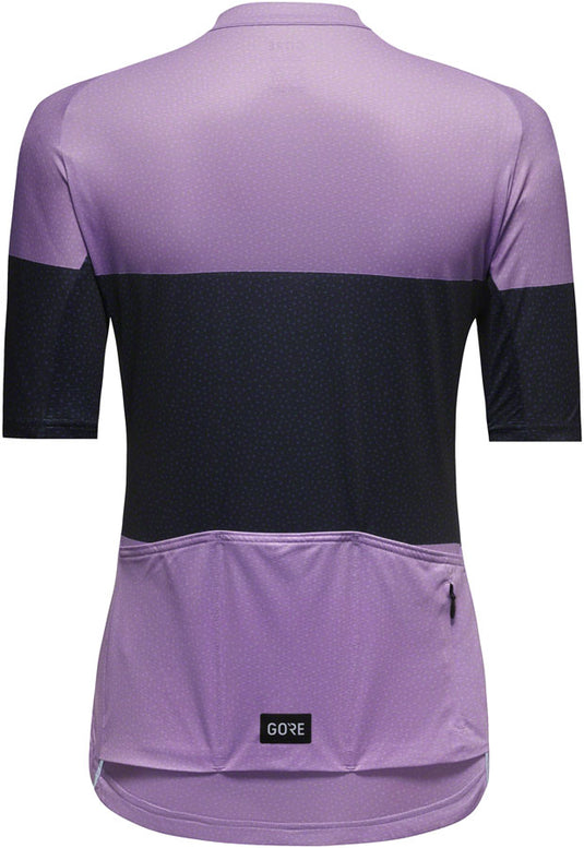 Gorewear Spirit Stripes Jersey - Purple/Orbit Blue, Women's, Medium 8/10