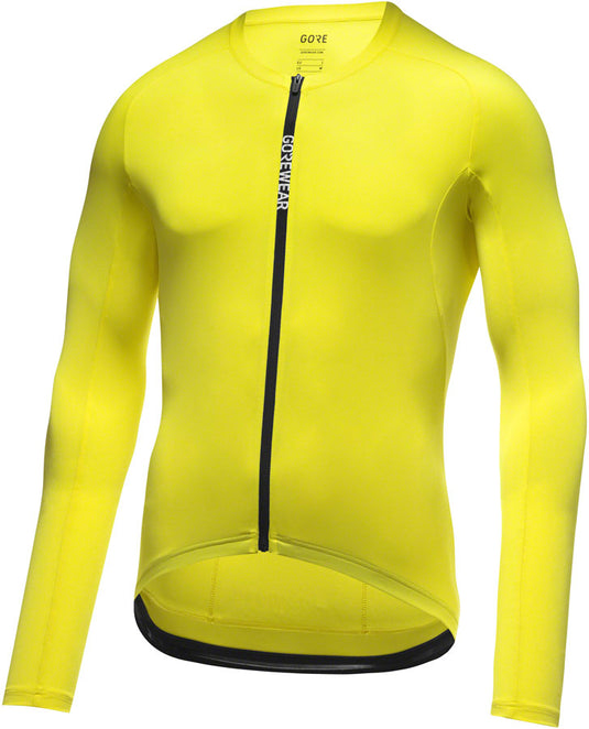 GORE Spinshift Long Sleeve Jersey - Neon Yellow, Men's, Small