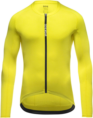 GORE Spinshift Long Sleeve Jersey - Neon Yellow, Men's, Medium