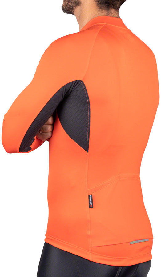 Load image into Gallery viewer, Bellwether Sol-Air UPF Long Sleeve Jersey - Orange, Men&#39;s, Large
