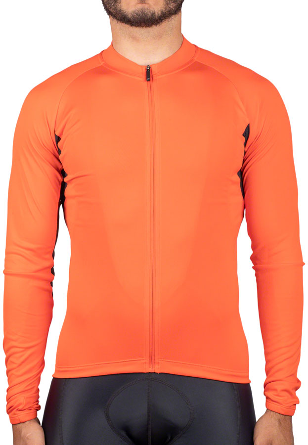 Load image into Gallery viewer, Bellwether Sol-Air UPF Long Sleeve Jersey - Orange, Men&#39;s, Medium
