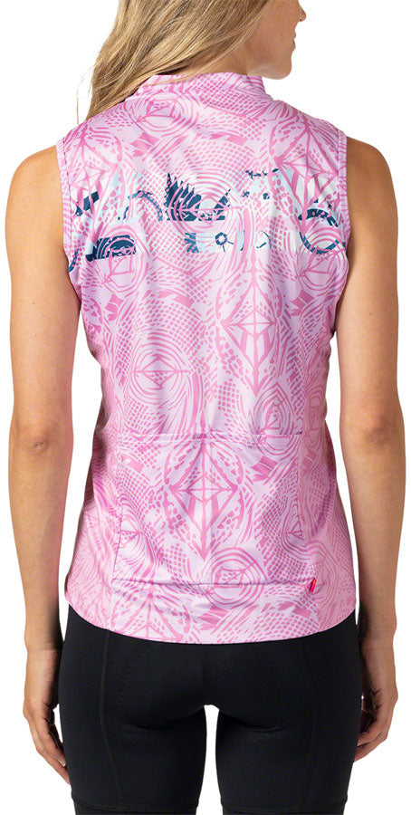 Load image into Gallery viewer, Terry Breakaway Mesh Sleeveless Jersey - Women's, Pink, Small
