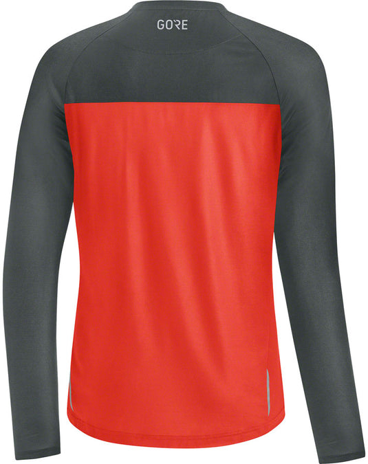 GORE Trail Long Sleeve Shirt - Fireball/Urban Grey, Men's, Medium