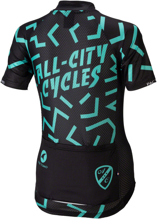 All-City The Max Jersey - Black/Mint, Short Sleeve, Women's, Large
