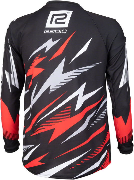 Radio Lightning BMX Race Jersey - Red, Long Sleeve, Men's, X-Small