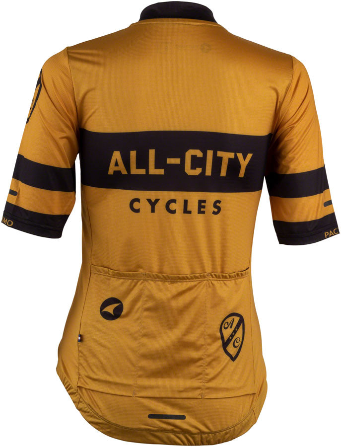 Load image into Gallery viewer, All-City Classic Logowear Women's Jersey - Mustard Brown, Black, Medium
