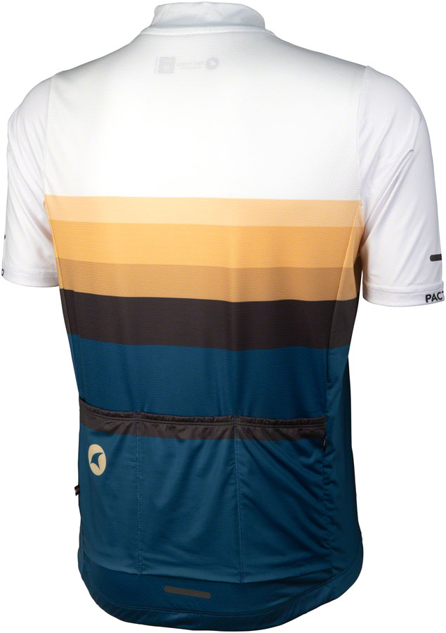 Load image into Gallery viewer, Salsa Latitude Men&#39;s Jersey - White, Navy Blue, Black , w/ Stripes, Large
