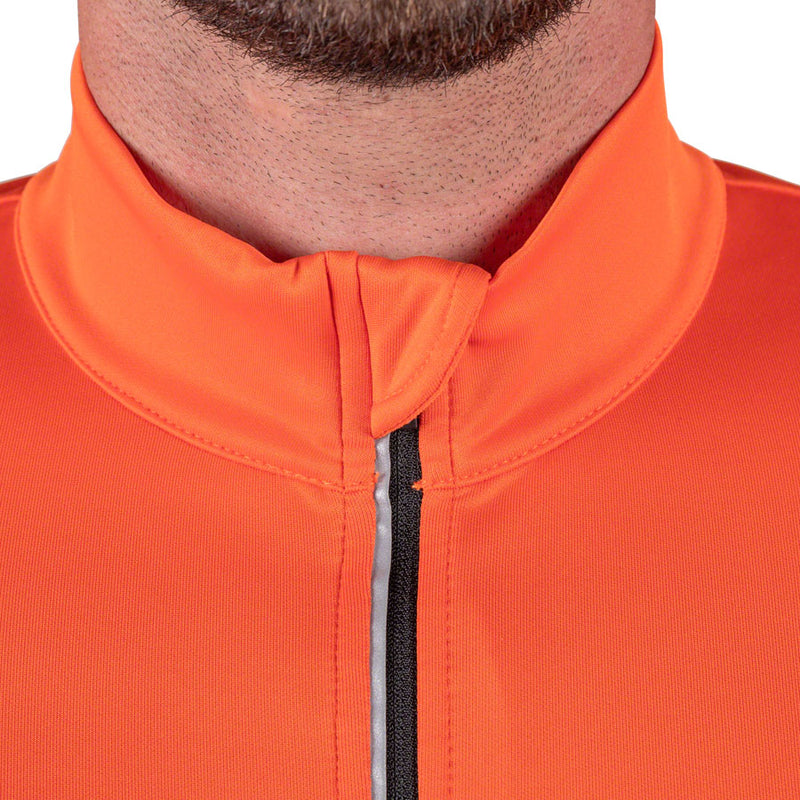 Load image into Gallery viewer, Bellwether Prestige Thermal Long Sleeve Jersey - Orange, Men&#39;s, Small
