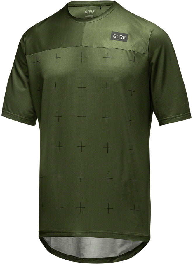 Load image into Gallery viewer, Gorewear Trail KPR Daily Jersey - Utility Green, Men&#39;s, Small
