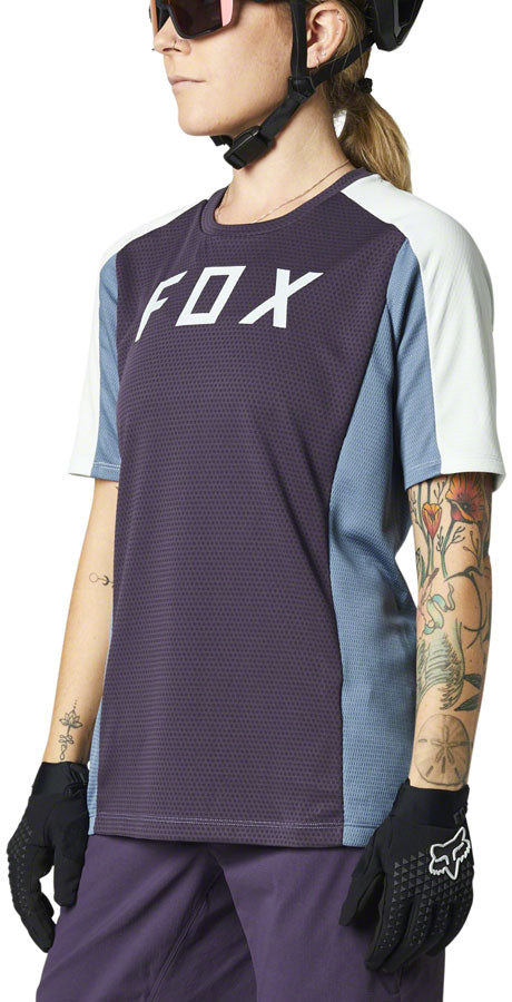 Load image into Gallery viewer, Fox Racing Defend Jersey - Dark Purple, Women's, Medium
