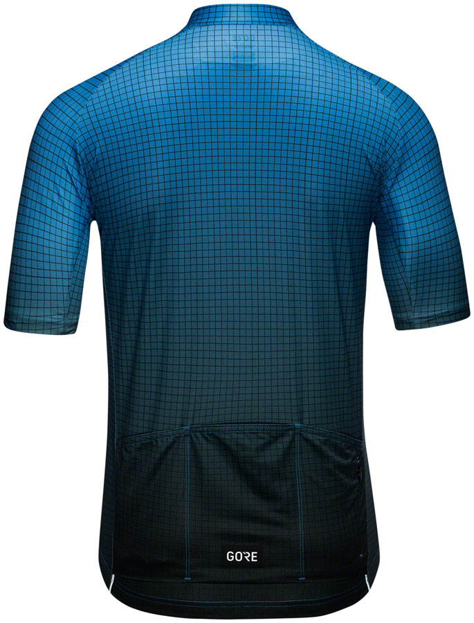 Load image into Gallery viewer, Gorewear Grid Fade Jersey - Black/Sphere Blue, Men&#39;s, Small

