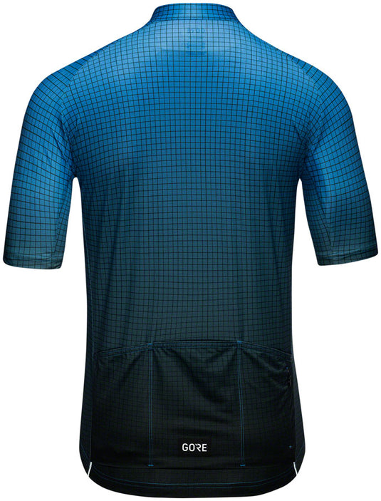 Gorewear Grid Fade Jersey - Black/Sphere Blue, Men's, Small