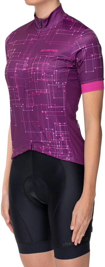 Load image into Gallery viewer, Bellwether Galaxy Jersey - Sangria, Short Sleeve, Women&#39;s, X-Small
