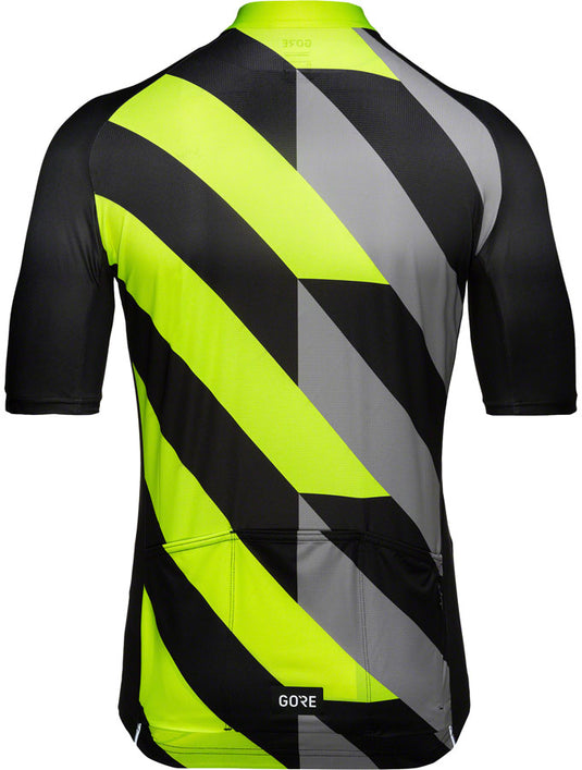 Gorewear Signal Jersey - Black/Neon Yellow, Men's, Small