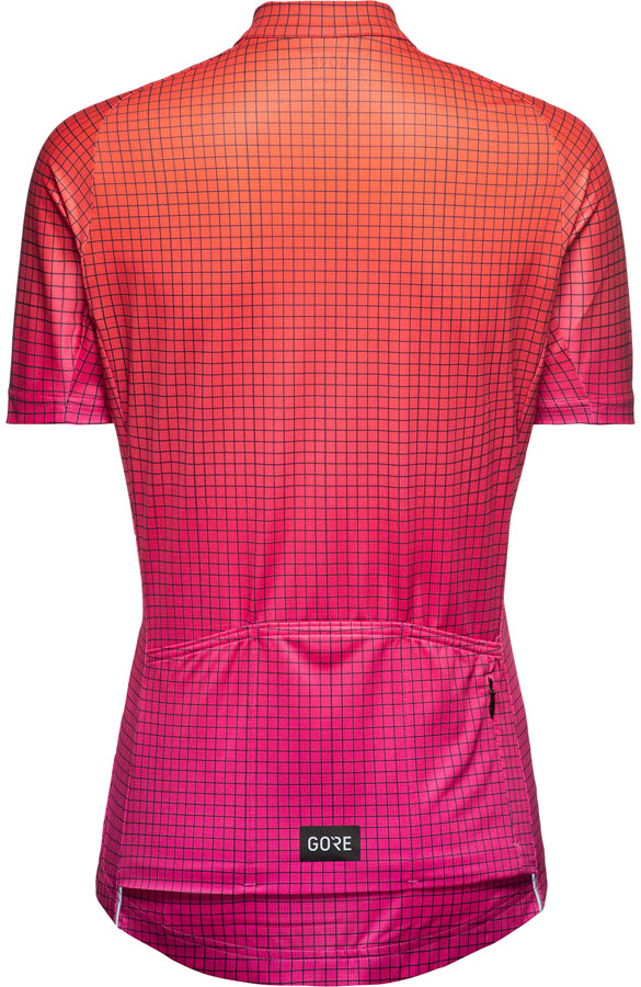 Load image into Gallery viewer, GORE Grid Fade Jersey - Process Pink/Fireball, Women&#39;s, Small
