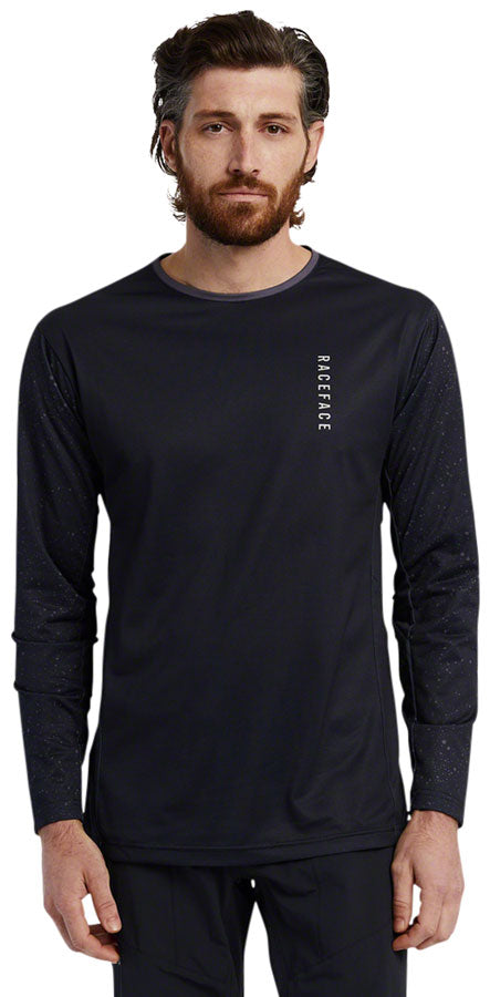 RaceFace Indy Jersey - Long Sleeve, Men's, Charcoal, Medium