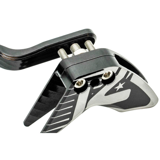K-EDGE Elevate Race 1x Large Ring Chain Guide - 52-68t, Braze-On, Black/Silver Anodized