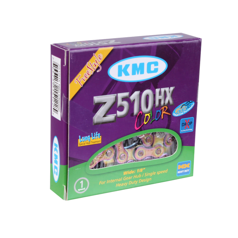 Load image into Gallery viewer, KMC Z1eHX Wide Chain Single Speed 1/2" x 1/8" 112 Links Neo Chrome
