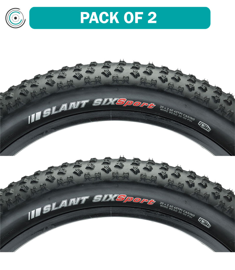 Load image into Gallery viewer, Kenda-Slant-6-Sport-Tire-20-in-2.6-Wire-TR5561PO2-Wire-Bead-Tires
