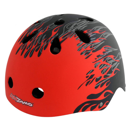 Kidzamo-Skate-Helmet-Small-Medium-20-1-2-to-22-3-4inch-(52-to-56-cm)-Half-Face--Tri-Glide-Retention-System-Black_HLMT2618