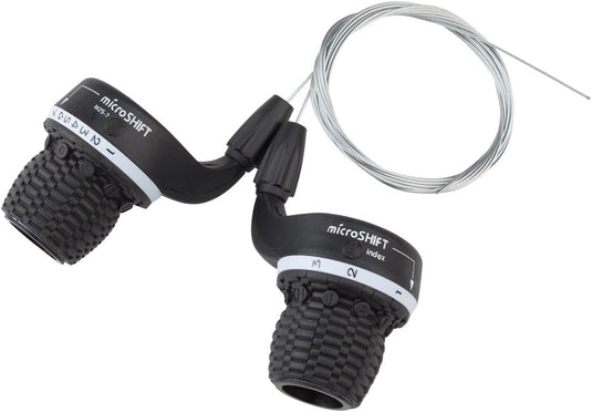 microSHIFT-Shifter-Set-7-Speed-Twist-LD0141-Bicycle-Shifters-Flat-Bar-Pair