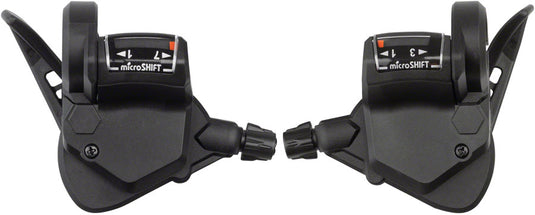 microSHIFT TS38 Thumb-Tap Shifter Set 7-Speed Ergonomic MTB / Hybrid Bike Gear Controls
