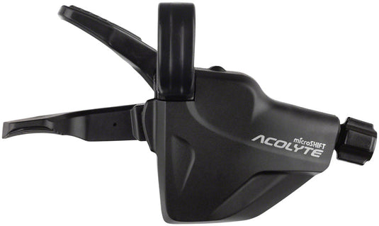 microSHIFT Acolyte 8-Speed Mountain & Trekking Bike Shifter & Super Short Rear Derailleur Kit, Light, Durable, With SpringLock & Trigger Technology
