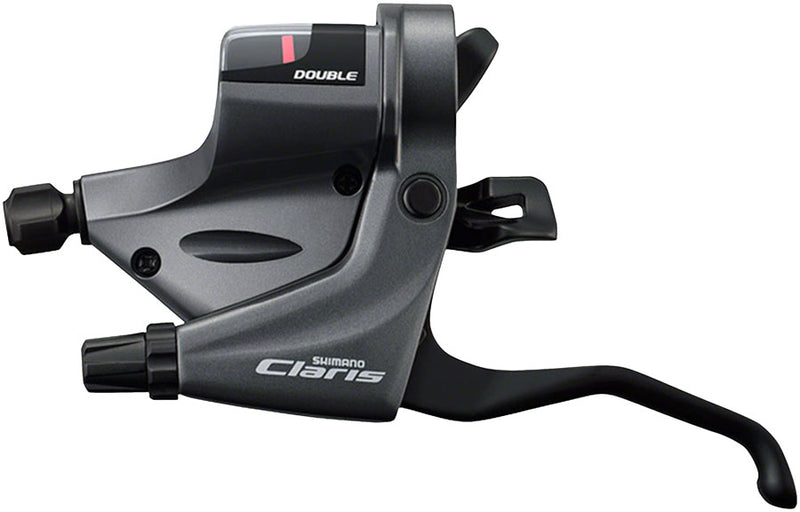 Load image into Gallery viewer, Shimano Claris RS200 Flat Bar Brake/Shift Levers Set 2-Speed Left &amp; 8-Speed Right, Compact, Durable Cycling Components
