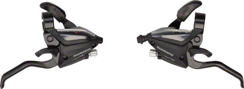 Load image into Gallery viewer, Shimano ST-EF500 3x7-Speed Brake/Shift Levers Bundle with Optical Display &amp; Adjustable Reach
