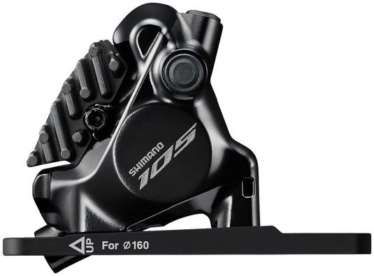 Shimano 105 ST-R7170-L Di2 Shift/Brake Lever with BR-R7170 Hydraulic Disc Brake Caliper - Front, 2x, Flat Mount with
