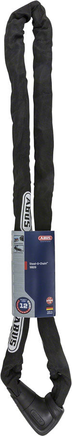 Load image into Gallery viewer, Abus Steel-O-Chain 9809K XPlus, Chain Lock, Key, 9mm, 170cm, 5.6', Black

