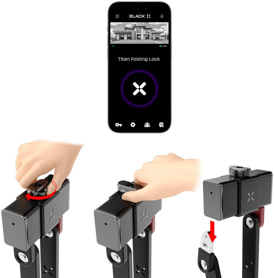 OnGuard BLACK X Titan Smart Folding Lock