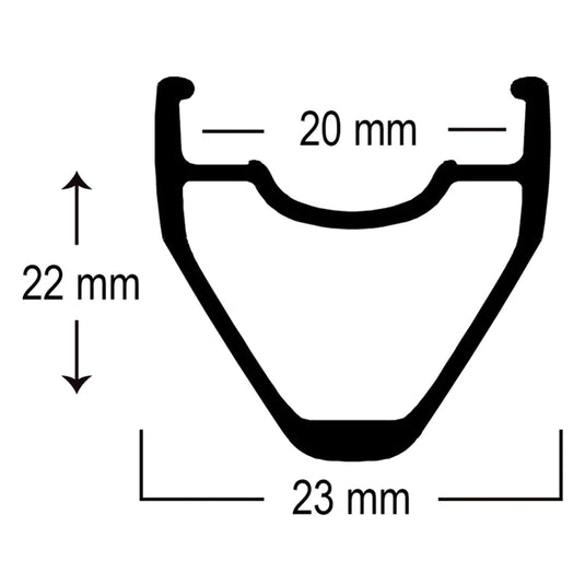 Astral Solstice 700c MSW (Rim Brake) Rim, 24h, Black