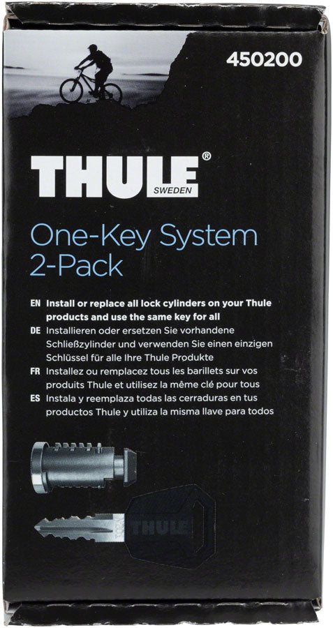 Thule 450200 One Key Lock System 2 Pack 365 Cycles