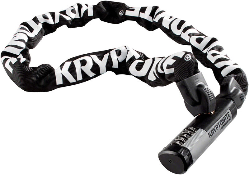 Load image into Gallery viewer, Kryptonite KryptoLok 912 Chain Lock &amp; Resettable Combination Lock - High Security Bicycle Lock, 120cm Steel Cable
