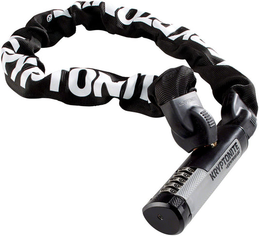 Kryptonite KryptoLok 990 Chain Lock Bundle 9mm Manganese Steel Combination Security Locks, Weather-Resistant, 90cm for Bicycle & Bike Security