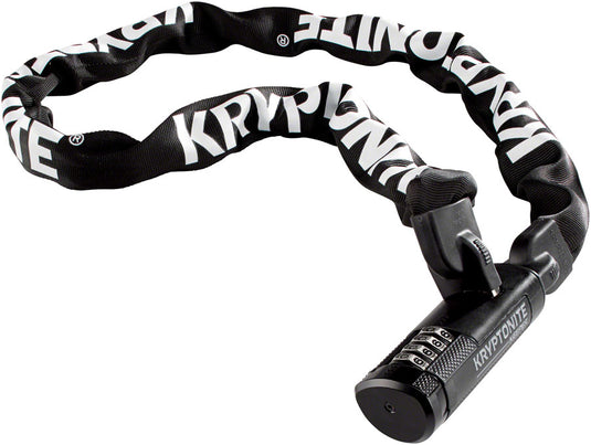Kryptonite Keeper 712 Chain Lock & Accessories Bundle - Moderate Security, 120cm, Combination Lock