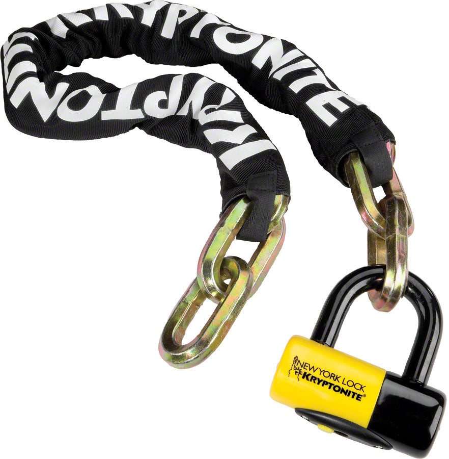 Kryptonite High-Security U-Lock & Chain Bundle - 18mm Hardened