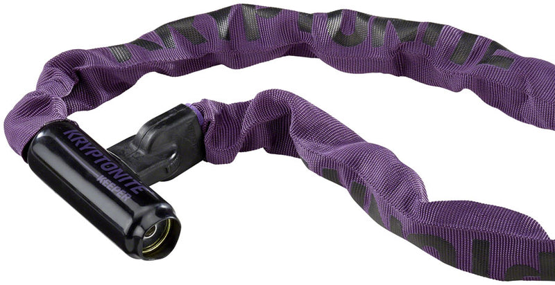Load image into Gallery viewer, Kryptonite Keeper 785 Integrated Steel Chain Lock Keyed 7mm x 85cm Purple
