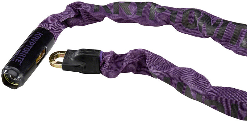 Load image into Gallery viewer, Kryptonite Keeper 785 Integrated Steel Chain Lock Keyed 7mm x 85cm Purple
