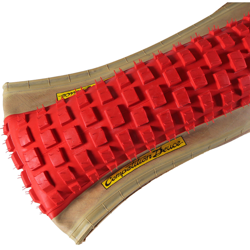 Load image into Gallery viewer, House of Looptail Competition Deuce Tire, 26x2.125", Tan/Red
