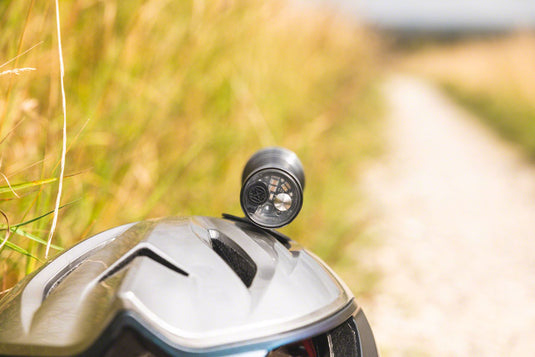 Exposure Zenith Headlight - 2100 Lumens, With Helmet And Handlebar Mount, TAP Technology, Gun Metal Black